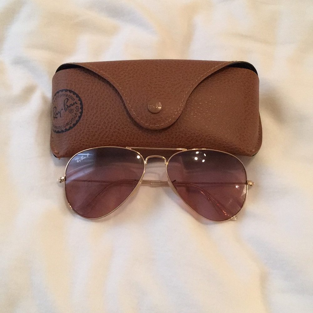 Authentic pink ray ban aviators